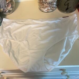 Cacique Cotton High Leg Briefs - Cream